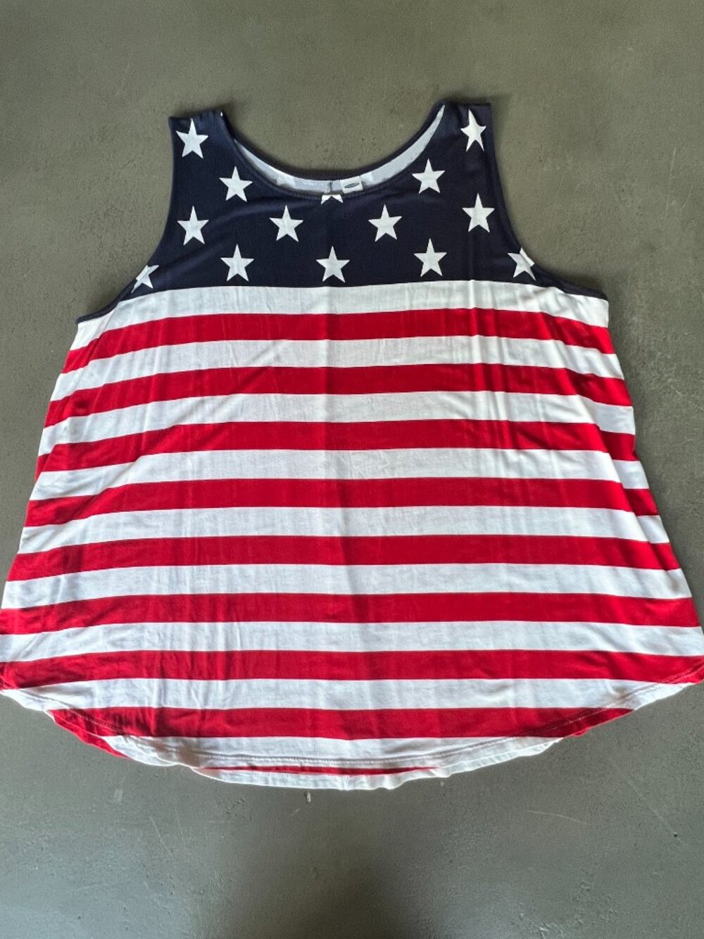 Old Navy Luxe American Flag Tank Top- XL